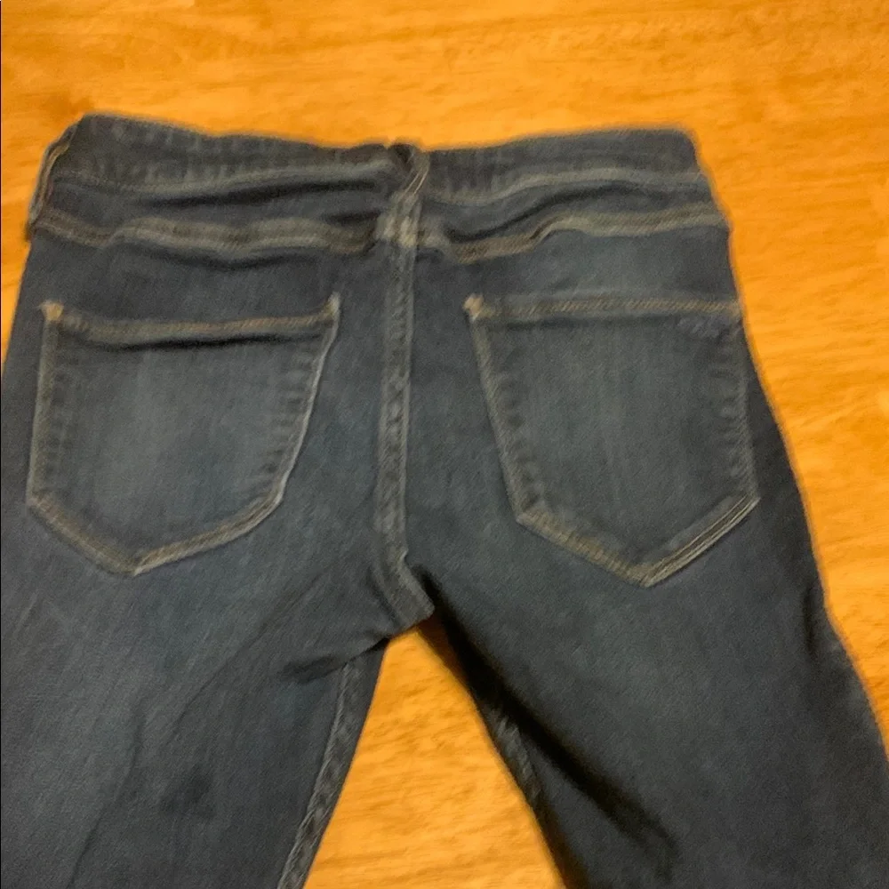 Hollister Blue Skinny Jeans with Distressed Style